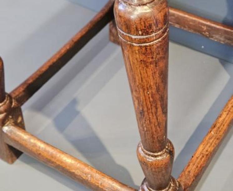 George II Oak Joint Stool - Image 6