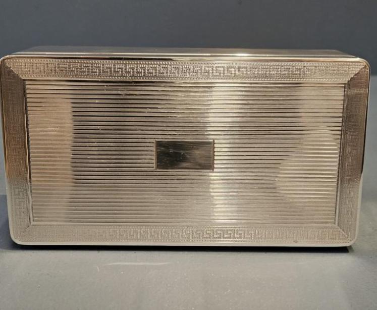 Superb Engine Turned George V Silver Box - Image 7