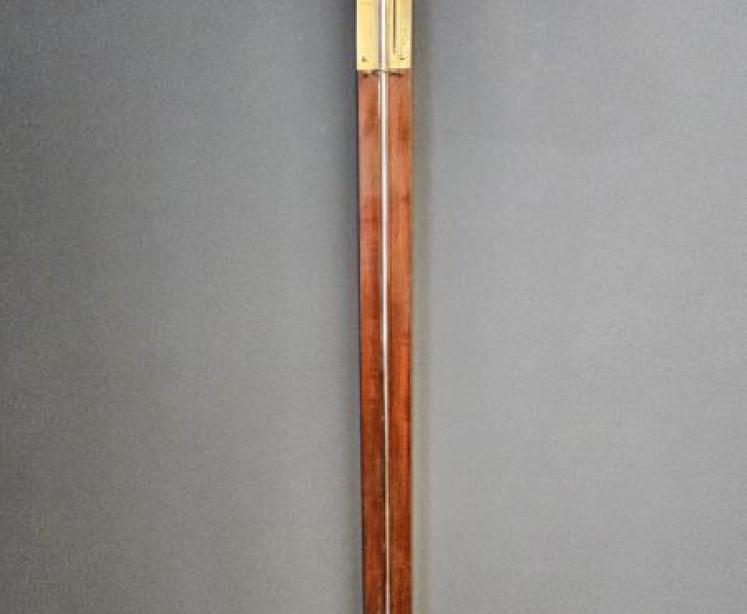 Early Victorian Dunn of Edinburgh Mahogany Stick Barometer  - Image 2