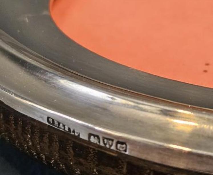 George V Oval Silver Photo Frame - Image 6