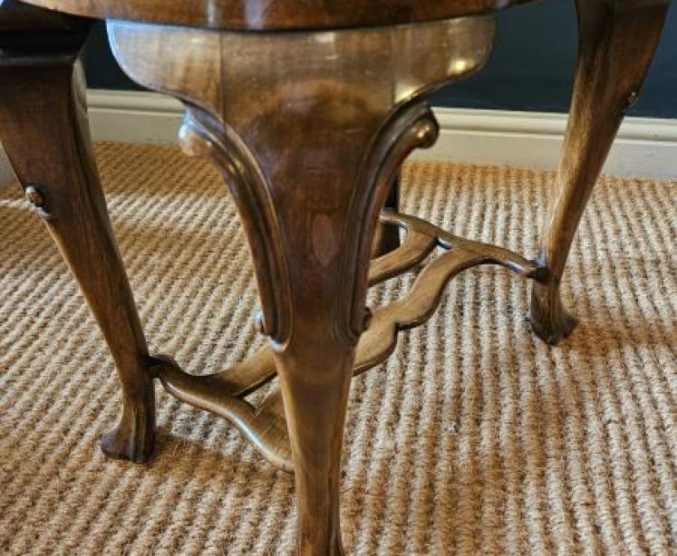 Edwardian Walnut Stool - Image 4