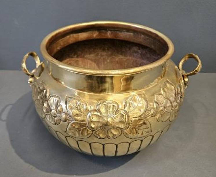 Victorian Brass Jardiniere - Image 2