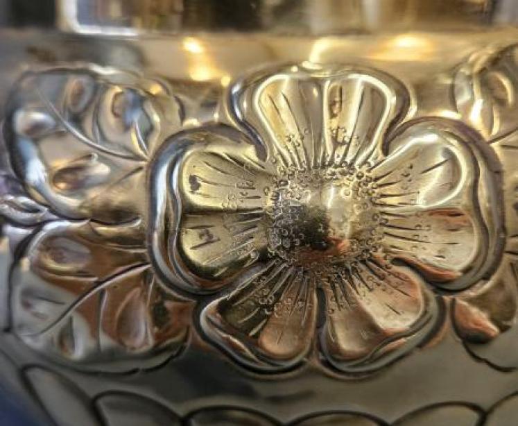 Victorian Brass Jardiniere - Image 4