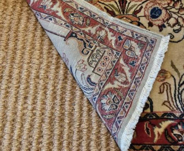 Antique Persian Silk Rug - Image 3