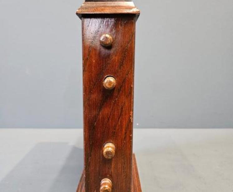 Edwardian Oak Perpetual Desk Calendar - Image 5