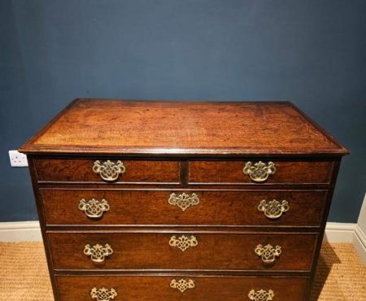 George III Oak Chest of Drawers - Image 2