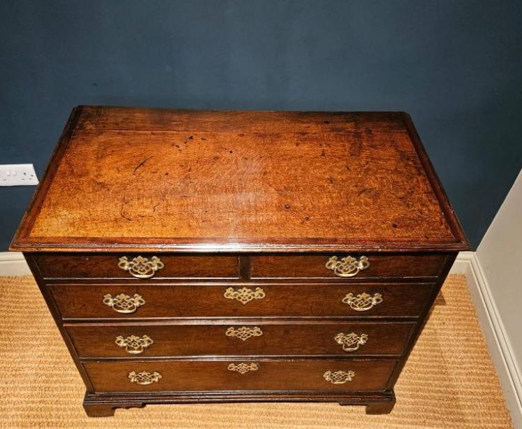 George III Oak Chest of Drawers - Image 3