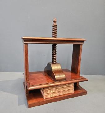 George III Mahogany Book Press