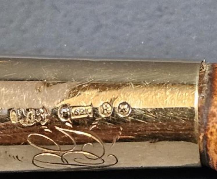 Victorian 14ct Gold Ladies Riding Whip - Image 6