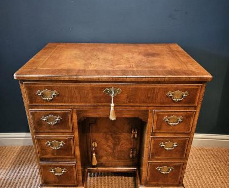 Walnut Kneehole Desk - Image 2