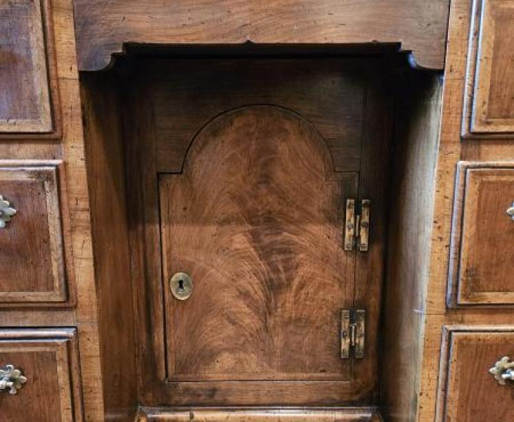 Walnut Kneehole Desk - Image 4