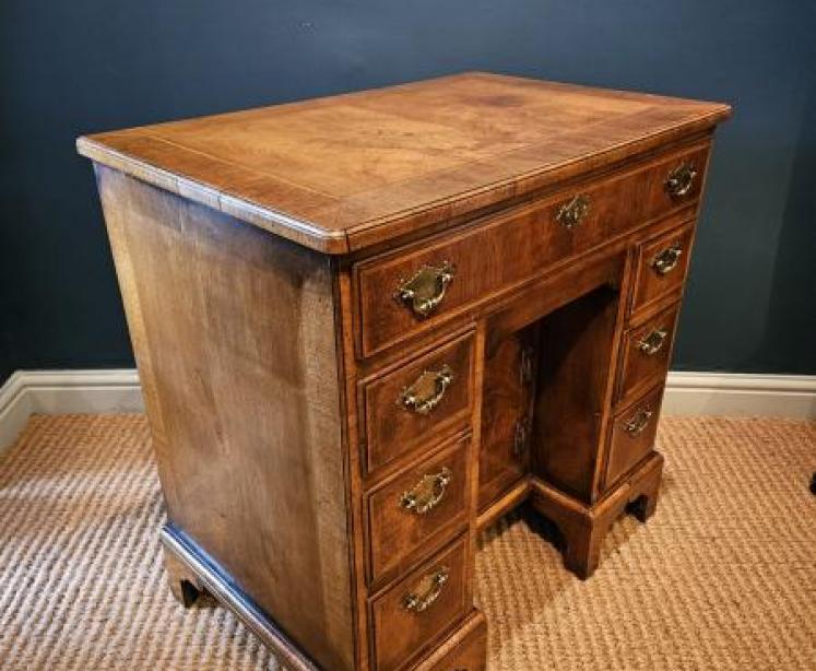 Walnut Kneehole Desk - Image 6