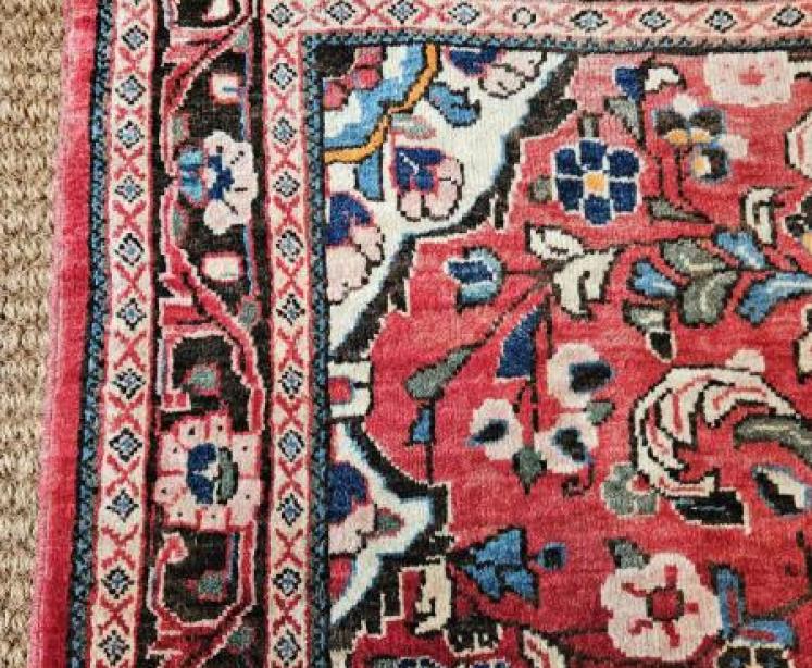 Antique Persian Wool Rug - Image 4