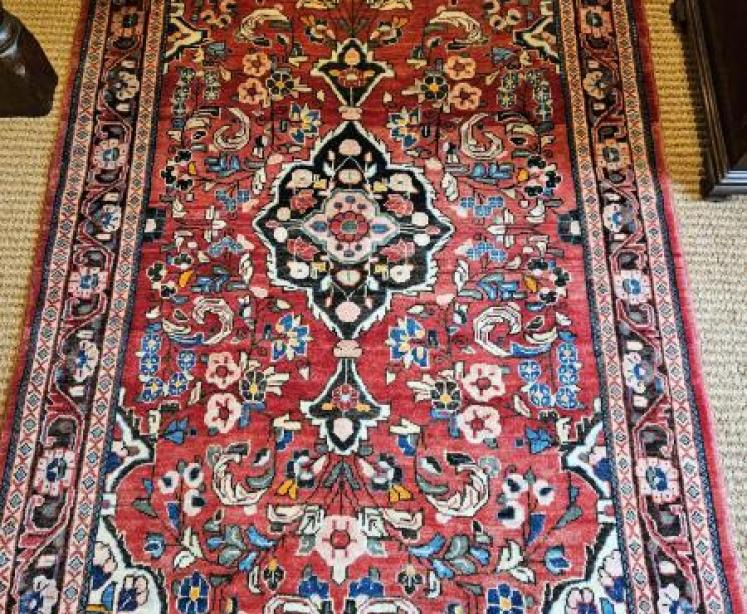 Antique Persian Wool Rug - Image 7