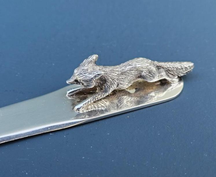 Quality George V Silver Running Fox Letter Opener - Image 2
