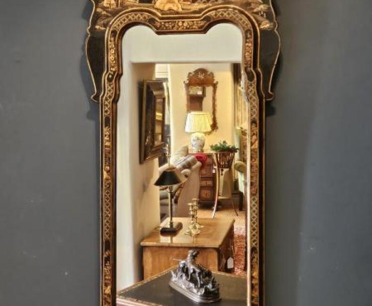 Late Victorian Chinoiserie Framed Mirror - Image 3