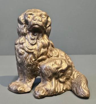 Victorian Cast Iron Spaniel Door Stop