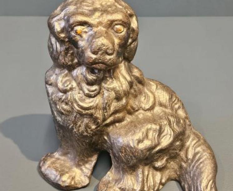 Victorian Cast Iron Spaniel Door Stop - Image 2