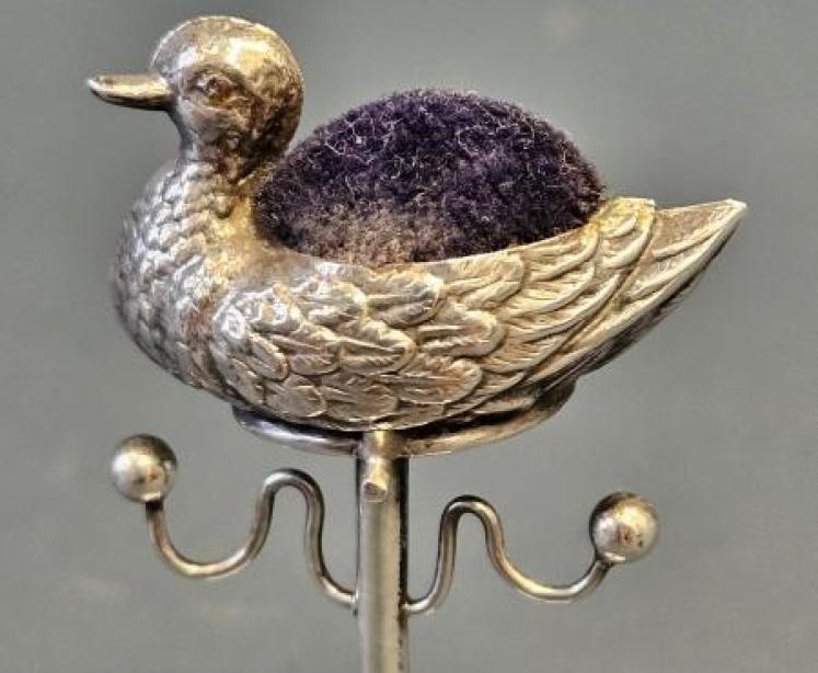 Silver Duck Pin Cushion - Image 3