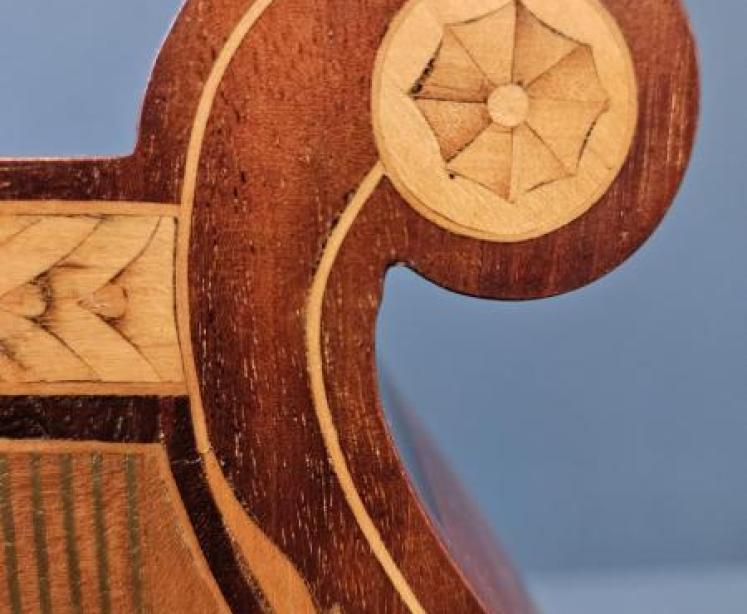 Fine Quality Swiss Inlaid Mantel Clock - Image 3