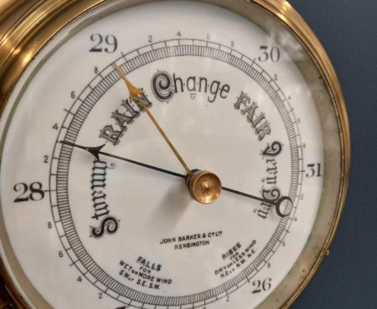 Victorian Barker of Kensington Bulkhead Barometer  - Image 2