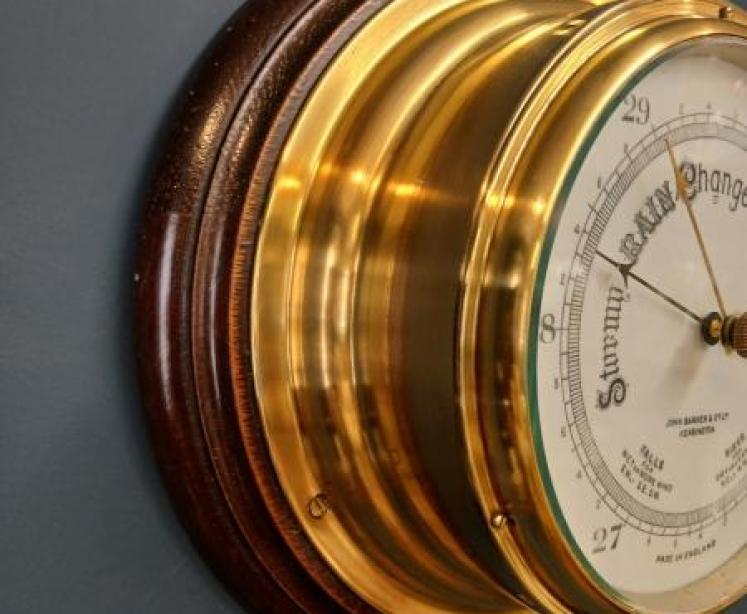 Victorian Barker of Kensington Bulkhead Barometer  - Image 3