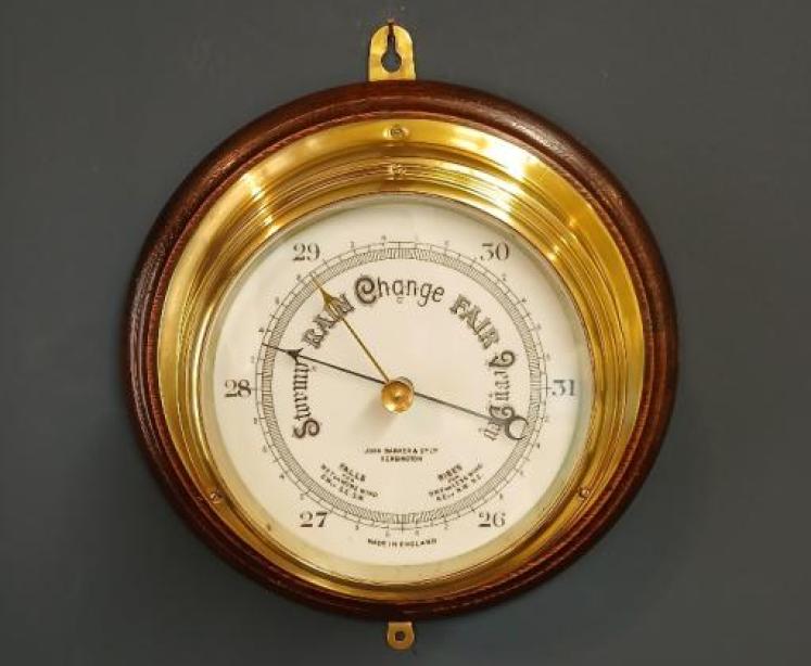 Victorian Barker of Kensington Bulkhead Barometer  - Image 7