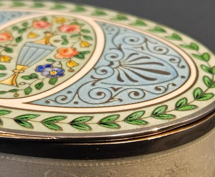 Outstanding Silver and Enamel Table Box - Image 6