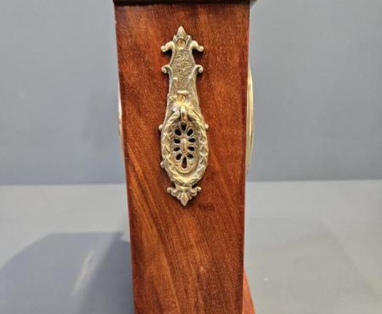 Superb Edwardian Art Nouveau Inlaid Mantel Clock - Image 6