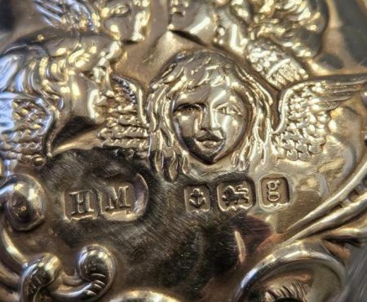 Fine Quality Edwardian Silver Overlaid Scent Bottle - Image 6