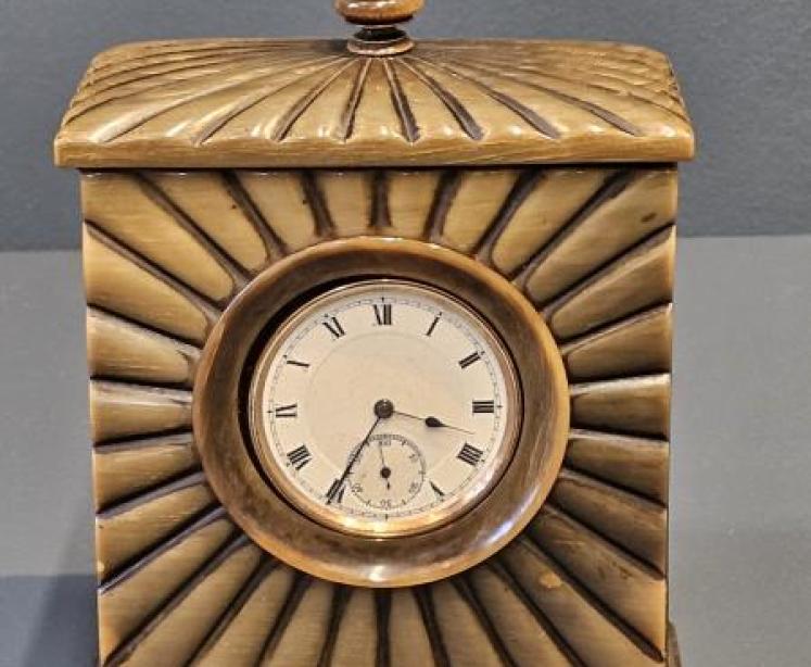 Victorian Horn Pocket Watch Holder - Image 1