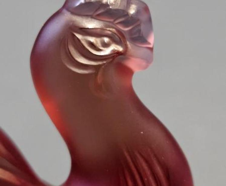 Lalique Opalescent Red Cockerel - Image 2