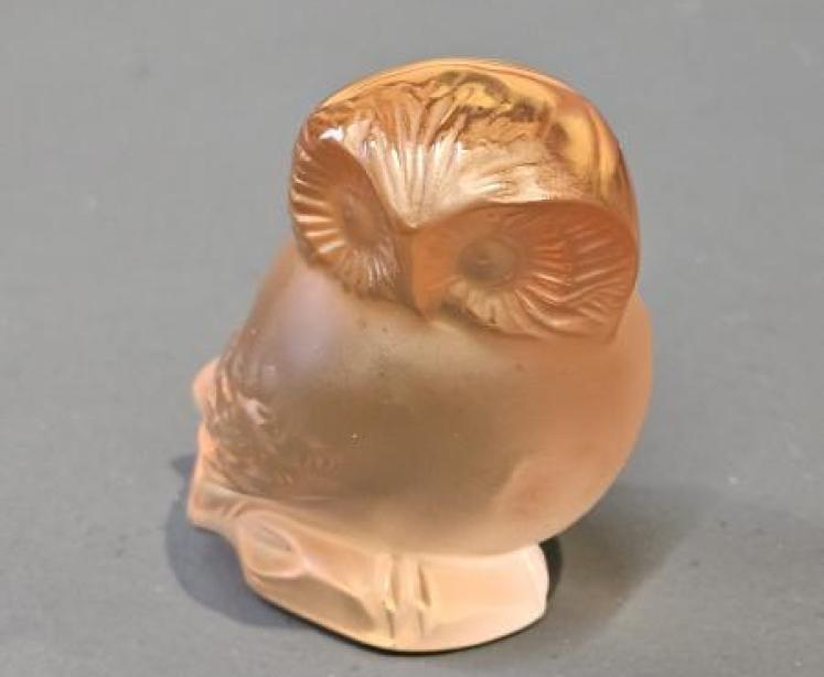 Lalique Amber Owl  - Image 2