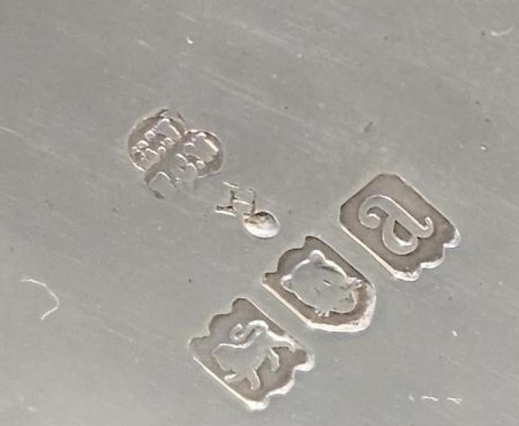 Victorian Embossed and Frosted Silver Mug - Image 5