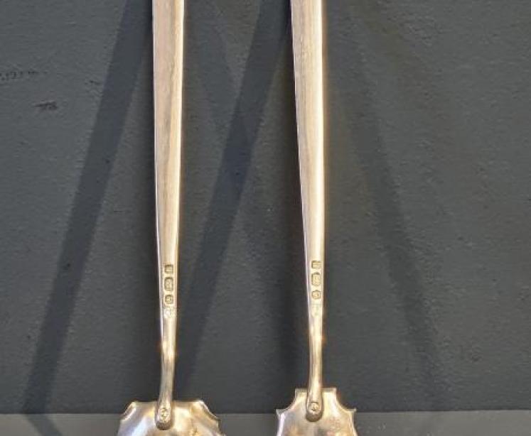 Christopher Dresser Design Silver Salad Servers - Image 4