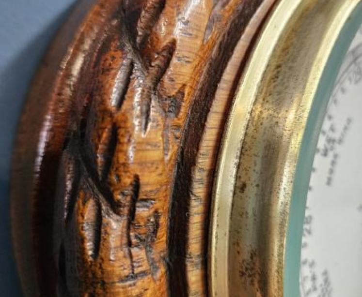 Victorian Oak Dublin Barometer - Image 4