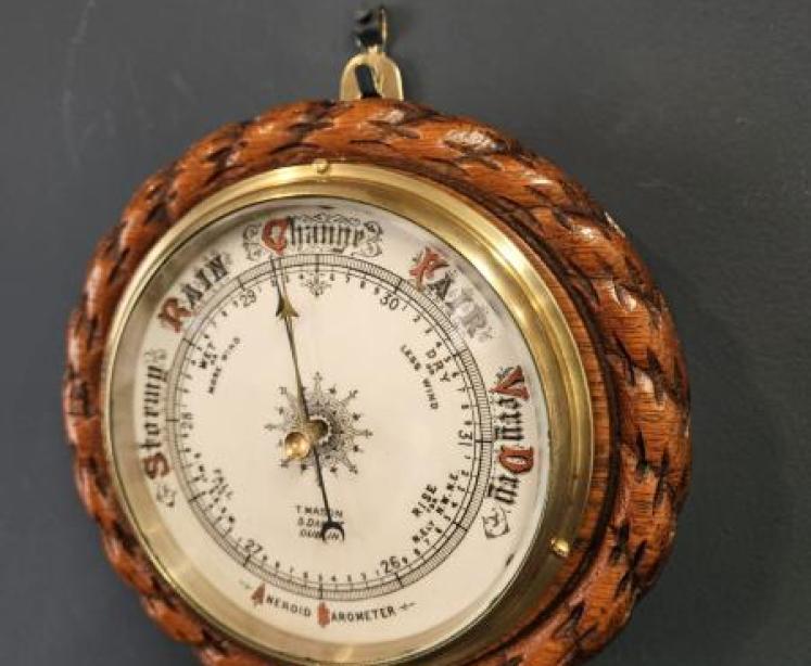 Victorian Oak Dublin Barometer - Image 7