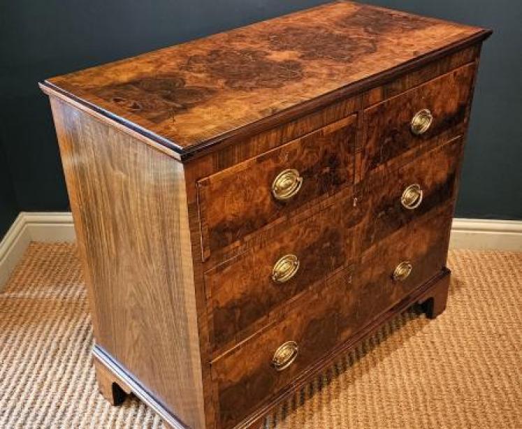 Victorian Walnut Chest of Drawers  - Image 2