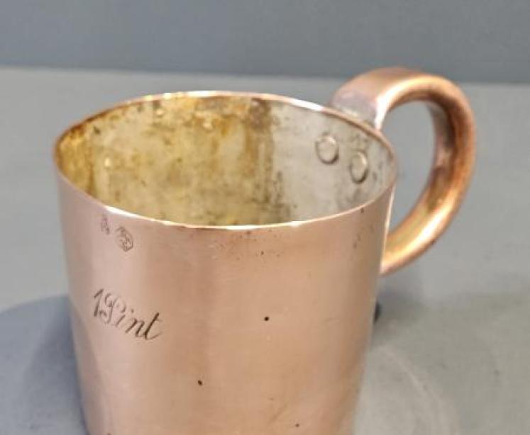 Royal Navy Copper Rum Measure  - Image 2