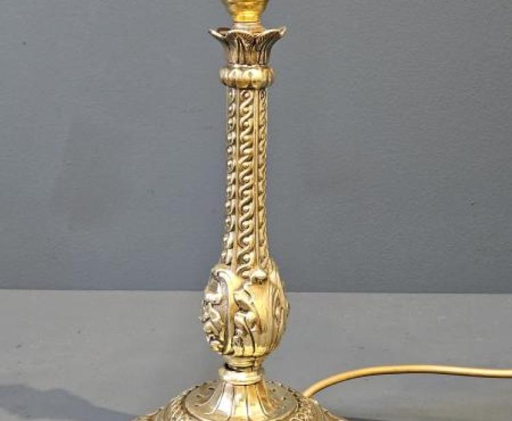 Edwardian Brass Table Lamp  - Image 1