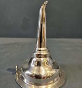 Silver Wine Funnel 