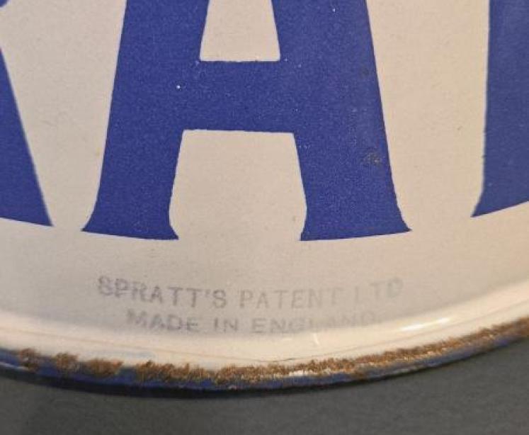 Spratt's Edwardian Large Blue and White Enamel Dog Bowl - Image 5