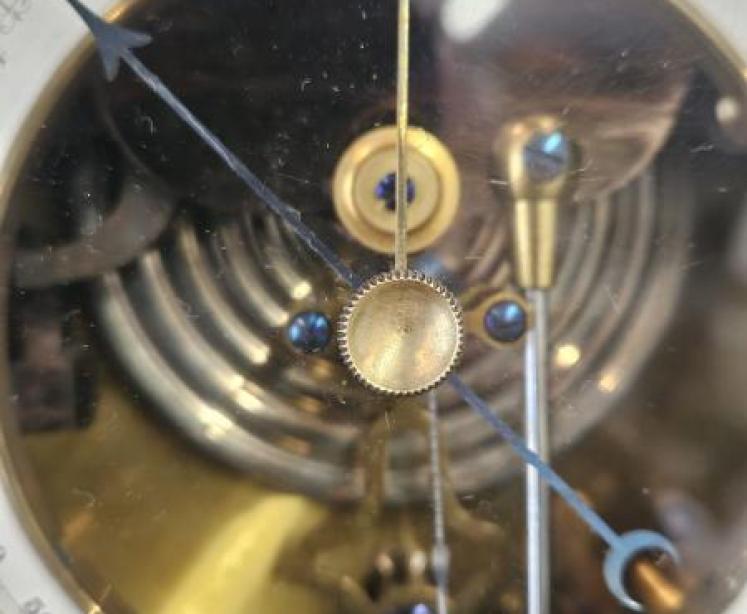 Skeletonised Marine Barometer with Crescent Thermometer - Image 4