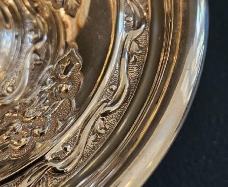 Unusual Victorian Silver Chamber Stick Table Light - Image 7