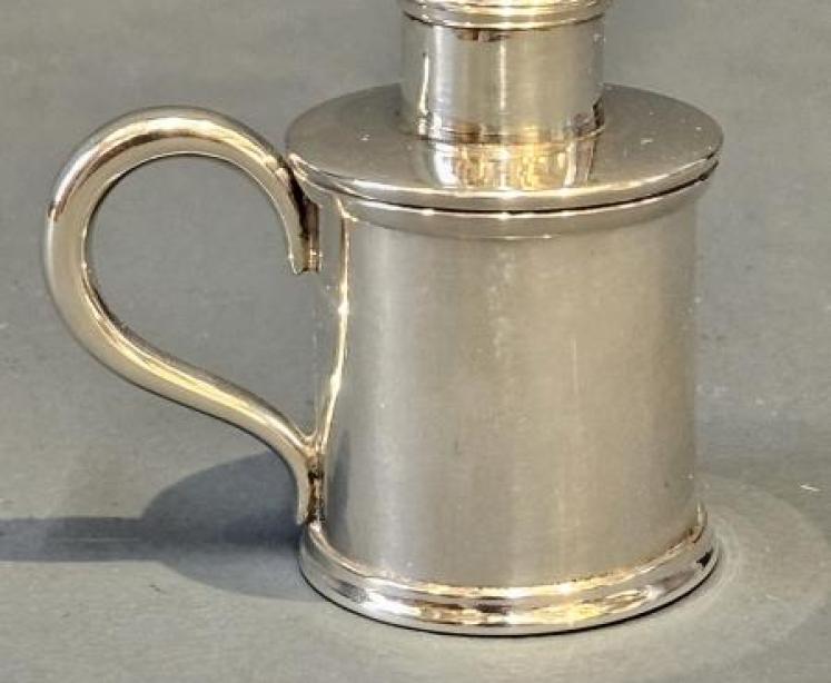 George III Silver Pounce Pot - Image 1