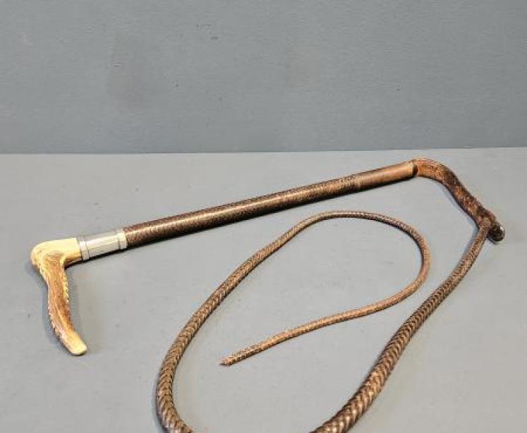 Robson & Cooper Silver Mounted Riding Whip - Image 1