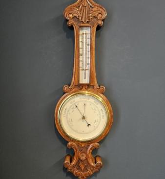 Quality Victorian Small Proportion Banjo Barometer