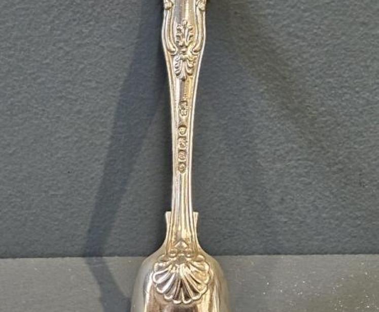 William IV Silver Long Handle Caddy Spoon - Image 5