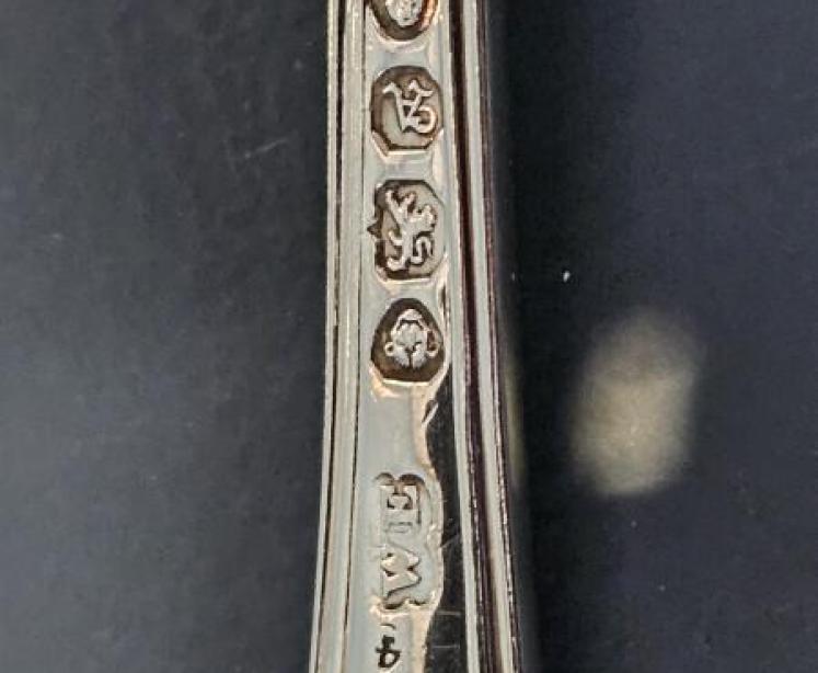 William IV Silver Long Handle Caddy Spoon - Image 7