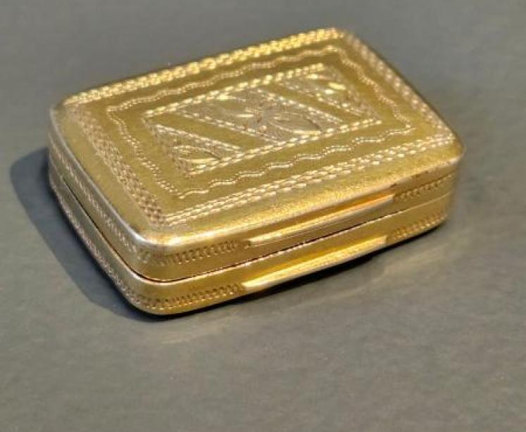 George III Silver Gilt Vinaigrette - Image 1